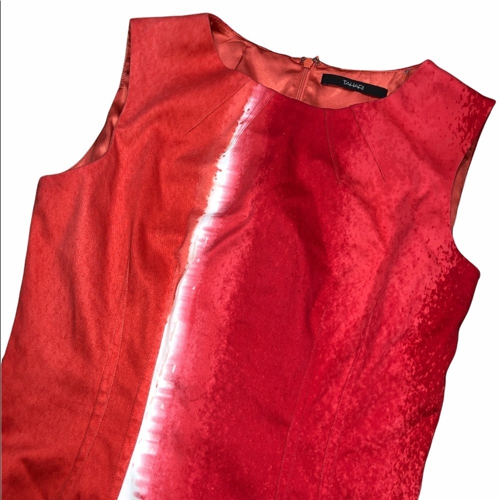 Tahari red shift dress